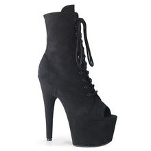 Load image into Gallery viewer, ADORE-1021FS Pleaser 7 Inch Heel Black Strippers Ankle Boots