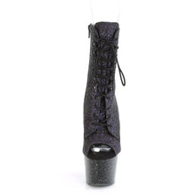 Load image into Gallery viewer, ADORE-1021MG 7 Inch Heel Purple Glitter Strippers Ankle Boot