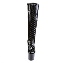 Load image into Gallery viewer, ADORE-2023 7 Inch Black Stretch Patent Pole Dancer Knee High