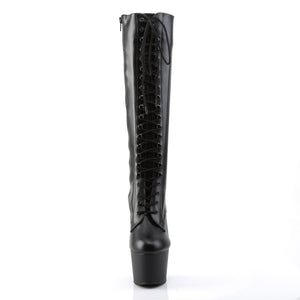 ADORE-2023 Pleasers 7 Inch Heel Black Pole Dancer Knee Highs