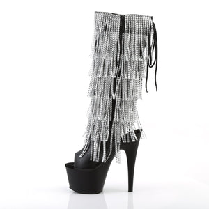 ADORE-2024RSF Pleasers 7" Heel Black Pole Dance Knee Highs