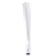 Load image into Gallery viewer, ADORE-3000 7 Inch Heel White Patent Pole Dancing Thigh Highs