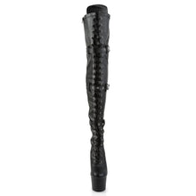 Load image into Gallery viewer, ADORE-3028 Pleaser 7 Inch Heel Black Pole Dancer Kinky Boots