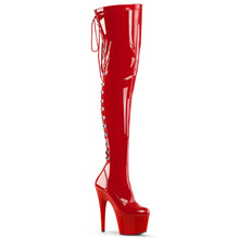 Load image into Gallery viewer, ADORE-3063 Pleaser 7 Inch Heel Red Pole Dancing Kinky Boots