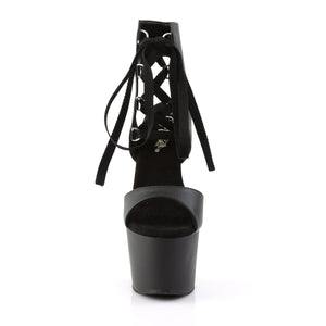 ADORE-700-14 Pleaser Sexy 7" Heel Black Pole Dance Sandals