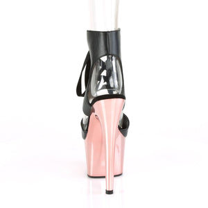 ADORE-700-14 Pleaser Sexy 7" Heel Black Pole Dance Sandals