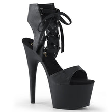 Load image into Gallery viewer, ADORE-700-14 Pleaser Sexy 7&quot; Heel Black Pole Dance Sandals