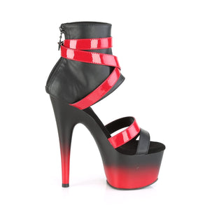 ADORE-700-15 Pleaser Sexy 7" Heel Black Pole Dance Sandals