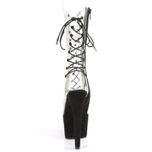 Load image into Gallery viewer, ADORE-700-60FS Sexy 7&quot; Heel Clear Black Pole Dancer Sandals