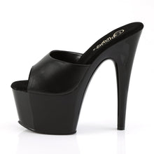 Load image into Gallery viewer, ADORE-701 Sexy 7&quot; Heel Black Leather Sexy Sandals