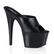 Load image into Gallery viewer, ADORE-701 Sexy 7&quot; Heel Black Leather Sexy Sandals