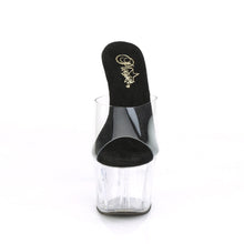 Load image into Gallery viewer, ADORE-701 Sexy 7&quot; Heel Clear and Black Sexy Sandals