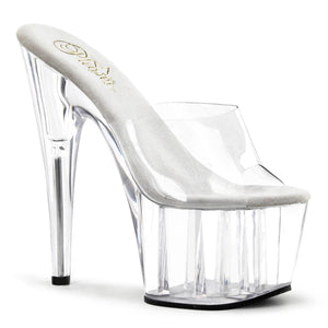 ADORE-701 Pleaser Sexy 7 Inch Heel Clear Stripper Sandals