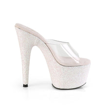 Load image into Gallery viewer, ADORE-701HMG 7&quot; Heel Clear Opal Glitter Pole Dancer Shoes