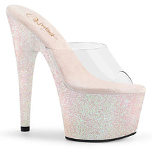 Load image into Gallery viewer, ADORE-701HMG 7&quot; Heel Clear Opal Glitter Pole Dancer Shoes