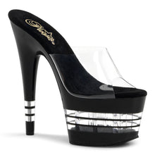 Load image into Gallery viewer, ADORE-701LN 7 Inch Heel Clear and Black Platforms Sexy Shoes