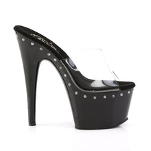 Load image into Gallery viewer, ADORE-701LS 7 Inch Heel Clear and Black Platforms Sexy Shoes