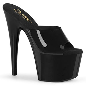 ADORE-701N Pleaser 7 Inch Heel Black Pole Dancing Shoes