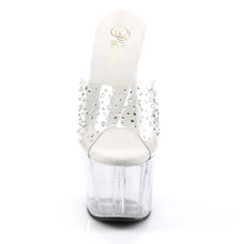 Load image into Gallery viewer, ADORE-701RS Pleaser 7&quot; Heel Clear Strippers Platform Sandals