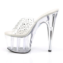 Load image into Gallery viewer, ADORE-701RS Pleaser 7&quot; Heel Clear Strippers Platform Sandals