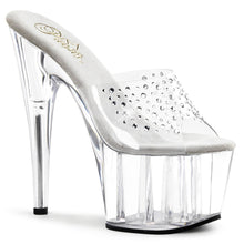 Load image into Gallery viewer, ADORE-701RS Pleaser 7&quot; Heel Clear Strippers Platform Sandals