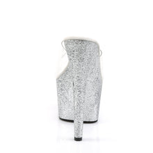 Load image into Gallery viewer, ADORE-701SDG 7&quot; Heel Silver Glitter Stripper Platform Sandal