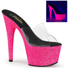 Load image into Gallery viewer, ADORE-701UVG 7 Inch Heel Pink Glitter Sexy Platform Sandals