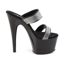 Load image into Gallery viewer, ADORE-702-2 Pleaser 7&quot; Heel Black Strippers Platform Sandals