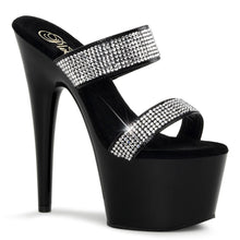 Load image into Gallery viewer, ADORE-702-2 Pleaser 7&quot; Heel Black Strippers Platform Sandals