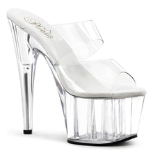 Load image into Gallery viewer, ADORE-702 Pleaser 7&quot; Heel Clear Strippers Platform Sandals