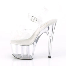 Load image into Gallery viewer, ADORE-708BFL 7 Inch Heel Clear and White Pole Dancing Shoes