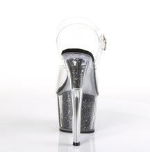 Load image into Gallery viewer, ADORE-708CG Clear Black Confetti Glitter Stripper Sexy Shoes