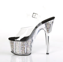 Load image into Gallery viewer, ADORE-708CG Clear Silver Confetti Glitter Stripper Sexy Shoes