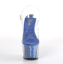 Load image into Gallery viewer, ADORE-708G Sexy Clear Royal Blue Glitter Inserts Sexy Shoes