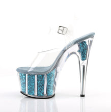 Load image into Gallery viewer, ADORE-708G Sexy Clear Turquoise Glitter Inserts Sexy Shoes