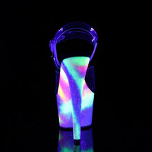 Load image into Gallery viewer, ADORE-708GXY Sexy 7Inch Clear Neon Galaxy Glitter Sexy Shoes