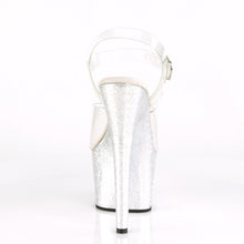 Load image into Gallery viewer, ADORE-708HB Sexy 7&quot; Heel Clear Silver Hologram Sexy Shoes