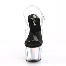 Load image into Gallery viewer, ADORE-708HGI Sexy 7&quot; Heel Clear Silver Hologram Sexy Shoes