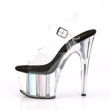 Load image into Gallery viewer, ADORE-708HGI Sexy 7&quot; Heel Clear Silver Hologram Sexy Shoes