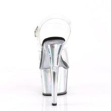 Load image into Gallery viewer, ADORE-708HGI Sexy 7&quot; Heel Clear Silver Hologram Sexy Shoes