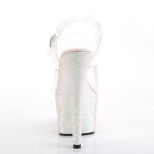 Load image into Gallery viewer, ADORE-708HMG Sexy 7&quot; Heel Clear Opal Glitter Pole Shoes