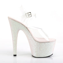 Load image into Gallery viewer, ADORE-708HMG Sexy 7&quot; Heel Clear Opal Glitter Pole Shoes