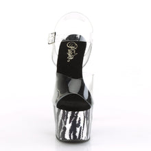 Load image into Gallery viewer, ADORE-708HP-2 Sexy Heels Clear Black Silver Pole Dance Shoes