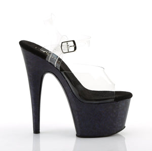 ADORE-708HSP Sexy 7 Inch Heel Clear Blue Hologram Sexy Shoes