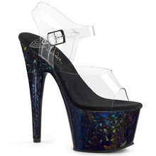 Load image into Gallery viewer, ADORE-708HSP Sexy 7 Inch Heel Clear Blue Hologram Sexy Shoes