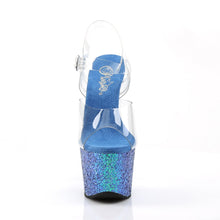 Load image into Gallery viewer, ADORE-708LG Transparent Blue Glitter Pole Dance Sandals