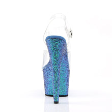 Load image into Gallery viewer, ADORE-708LG Transparent Blue Glitter Pole Dance Sandals