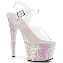 Load image into Gallery viewer, ADORE-708LG 7&quot; Heel Clear Opal Glitter Sexy Sandals