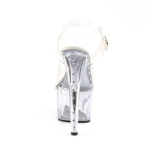 ADORE-708LS Pleasers 7 Inch Heel Clear Pole Dancing Shoes