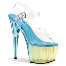 Load image into Gallery viewer, ADORE-708MCT Heels ClearLight Blue Tinted Pole Dancing Shoes